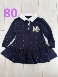 babyGAP ディズニー　ミニーマウス　ポロワンピース　80 ドット柄