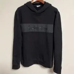 Calvin Klein 裏起毛 ロゴスウェットパーカー ブラック L