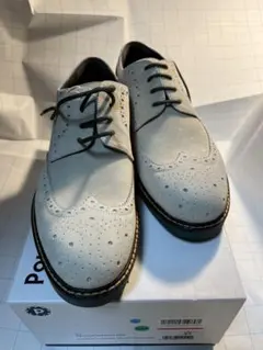 新品　イタリア高級ブランド　POLLINI 本革　ベージュ　ビジネスシューズのサムネイル