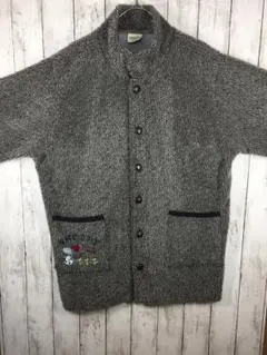 PEANUTS　スヌーピー　カーディガン　古着＊グレー　3Lサイズ　G-1-12