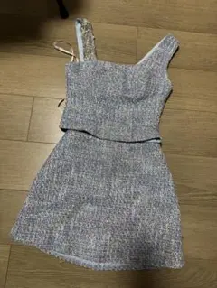 ARドレス ミニ 水色 セパレート エンジェルアール キャバ ドレス