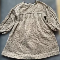 ZARA コーデュロイ花柄ワンピース　6歳