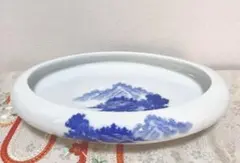 有田焼　哲山作　花器　染付山水のサムネイル