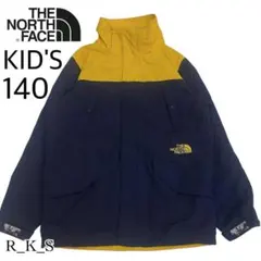 ノースフェイス キッズジャケット 140 ネイビー イエロー アウター