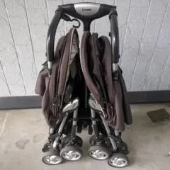 \\値下‼︎// コンビ　Combi ダブルベビーカー ブラック 折りたたみ　双子 ツインスピン コンビ(Combi) 二人乗りベビーカー【レンタル