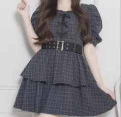 フロントリボンティアードミニワンピース pium | Mercari