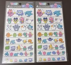 たまごっちパラダイス 4サイズシール2シートセット