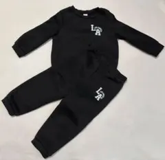 セットアップ　ベビー　12-18m ブラック　LA