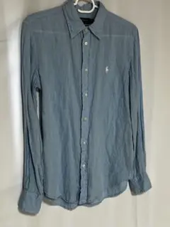 現行QRタグ　POLO RALPH LAUREN リネン100% 長袖　ブラウス 現行QRタグ POLO RALPH LAUREN リネン100% 長袖 ブラウス 【公式通販】