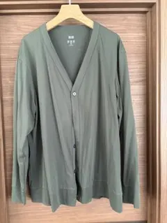 エアリズム UVカットカーディガン オリーブ XXL