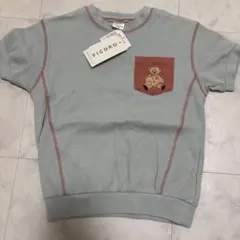 FICORO ワッフルTシャツ テディベア刺繍 110cmのサムネイル