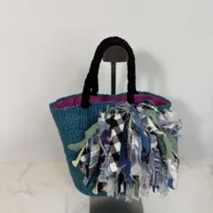 ケイタマルヤマ　かごバッグ KEITA MARUYAMA（ケイタマルヤマ）フラワー刺繍 籠バッグ : mode shop