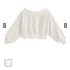 オフショルダー スウェットトップスpm506