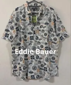 エディーバウアー 総柄 シャツ 未使用 半袖 プルオーバー XL