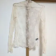 カリスエンジェル　透け感　レース　トップス L-XL 総柄　フェミニン　ガーリー