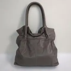 未使用品】ハルメク シープレザー 軽量 トート M グレージュ - メルカリ