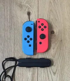 ジョイコン純正 ネオンブルー左(L)＆ネオンレッド右(R)セット