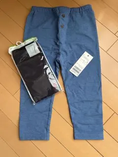 プティマイン 120サイズ ボタン付き&UNIQLOレギンス7分丈　合計2枚