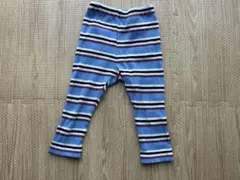 男女使用可・ストライプ柄リブ編みパンツ