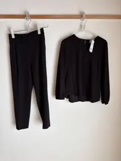 グローバルワーク　セットアップ　セレモニー　黒　サイズM パンツスタイル