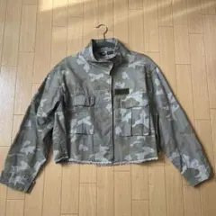 ZARA 迷彩 クロップドジャケット Y2K平成ギャル00s ミリタリー
