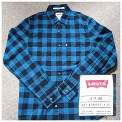 Levi's チェックシャツ ブルー×ブラックのサムネイル