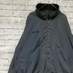 コロンビア　ナイロンジャケット中綿　グレー XL ロゴ刺繍アウトドア0212