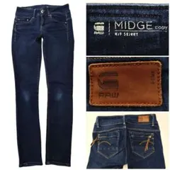 2456 G-STAR RAW MIDGE CODY スキニー デニム S程度のサムネイル