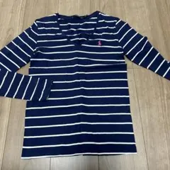 Ralph Lauren Sport ストライプ Vネック長袖Tシャツ