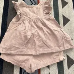 フリル付き トップスとショートパンツセット 95cm以下