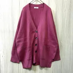 earth music&ecology カーディガン ピンク F ゆったり 美品