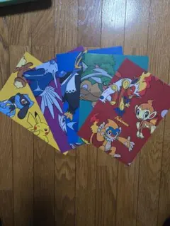 ポケットモンスター　クリアファイル５枚セット