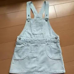 デニム ジャンパースカート サロペット 90