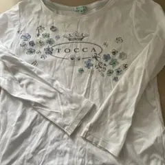 TOCCA 長袖Tシャツ 110cm ホワイト 花柄