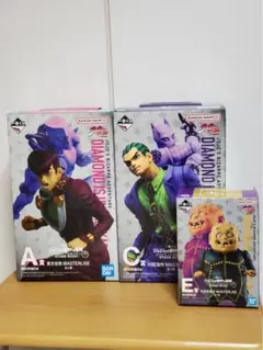 一番くじ ジョジョの奇妙な冒険 A賞 C賞 E賞 フィギュアセット