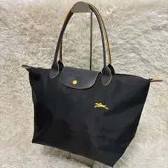 新品 ロンシャン プリアージュ Mブラック ピンク エッフェル塔