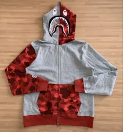 ☆激レア☆ APE BAPE ロゴ パーカー M スウェット シャーク kaws
