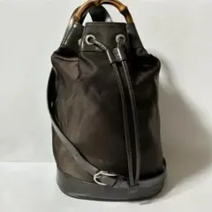 GUCCI グッチ バンブー 2way ショルダーバッグ ハンドバッグ ナイロンのサムネイル