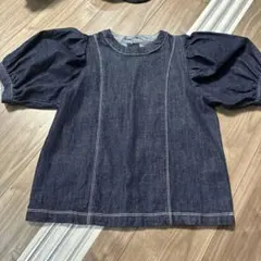 最終値下げ！ AZUL BYMOUSSY デニムシャツ パフスリーブシャツ S