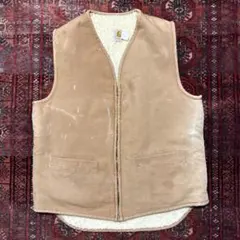 90S carhartt 鬼フェード ボアベスト ブラック カーハート 90S carhartt 鬼フェード ボアベスト ブラック カーハート - メルカリ