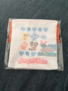 エンジェルブルー　エニマイくじ　巾着ポーチ