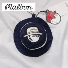新品 malbon ケース ミニポーチ 帽子型 ネイビーのサムネイル