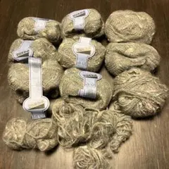 モヘア毛糸　グレー系