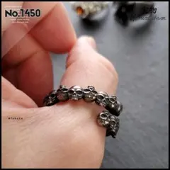 ナンバーナイン×jam  made スカルリング　サファイア使用　超レア ナンバーナイン×jam home made スカルリング サファイア使用 超