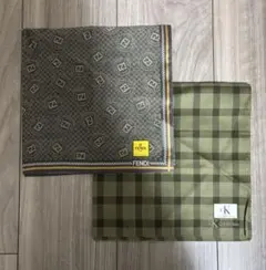 FENDI ハンカチ　Calvin Klein ハンカチ　セット