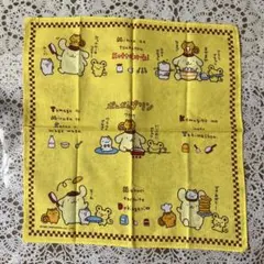 SANRIO タイニーポエム 風の子さっちゃん】昭和レトロハンカチ 70年代