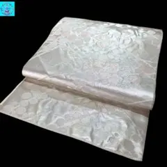 【美品】六通柄袋帯　服部織物　こはく錦　銀糸　振袖　黒留袖　色留袖　訪問着