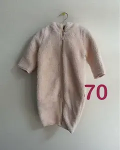 【セール】Baby GAP フード付き　フリース　ロンパース　ピンク