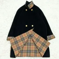 美品】バーバリーロンドン ダブルフェイス カシミヤ コート ノバ