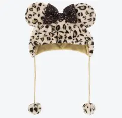 ディズニー　ヒョウ柄　ファンキャップ　茶色 レオパード